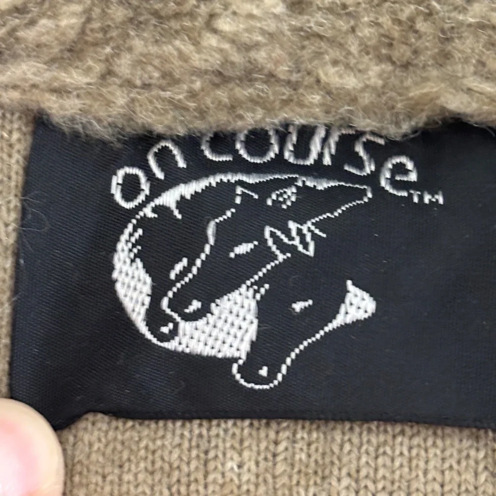 Vintage Kerrits On Course Horse Fleece Vest Womens M/L Brown Full Zip Equestrian - Picture 3 of 8